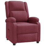 vidaXL Fauteuil inclinable Rouge bordeaux Tissu