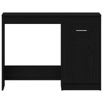 Bureau vidaXL Noir Chêne 100x50x76 cm Bois d'ingénierie