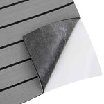 vidaXL Tapis de bateau Rayé Gris clair et noir 240 x 60 cm EVA