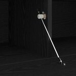 Coffres TV vidaXL 2 Pièces avec lumières LED en bois d'ingénierie noir chêne