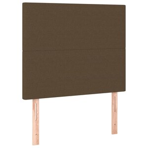 vidaXL Tête de lit marron foncé 100x5x118/128 cm Tissu