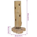 vidaXL Casier à bouteilles pour 8 bouteilles 40x30x80 cm Teck massif