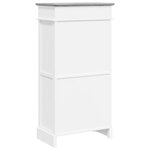 vidaXL Armoire à chaussures Gris 50 x 28 x 98 cm Bois de Paulownia