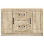vidaXL Buffet Chêne Sonoma 89 x 34 5 x 57 cm Bois d'ingénierie