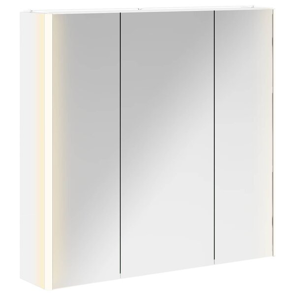 vidaXL Armoire Miroir de Salle de Bain Blanc 73.5 x 15.5 x 70 cm