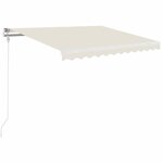 vidaXL Auvent manuel rétractable 350x250 cm Crème