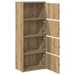 vidaXL Bibliothèque chêne artisanal 40x24x102 cm bois d'ingénierie