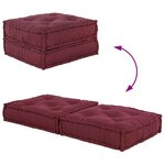 vidaXL Pouf modulaire marron 70x70x36 tissu