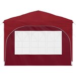 vidaXL Tente de fête pop-up 290 x 290 x 245 cm Bordeaux