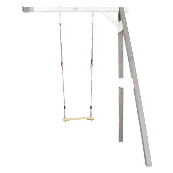 AXI Portique mural en bois Gris Blanc 1 balançoire 160x171x207cm