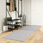 vidaXL Tapis HUARTE à poils courts doux et lavable gris 80x250 cm