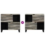 vidaXL Buffet Blanc 80 x 33 x 75 cm bois de manguier massif