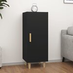vidaXL Buffet Noir 34 5x34x90 cm Bois d'ingénierie
