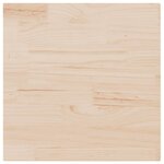 vidaXL Dessus de table 80x80x2 5 cm bois de pin massif