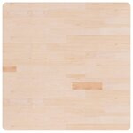 vidaXL Dessus de table carré 90x90x2 5 cm Bois chêne massif non traité