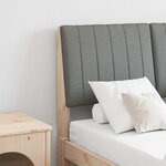 vidaXL Tête de lit capitonnée Gris foncé 120 cm Pin massif
