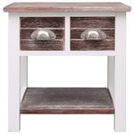 vidaXL Table d'appoint Marron 40x40x40 cm Bois de Paulownia