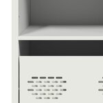 vidaXL Buffet haut blanc 35x39x103 5 cm acier
