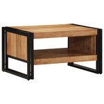 vidaXL Table basse 70x50x38 cm bois massif acacia
