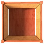 vidaXL Jardinières 2 Pièces cire marron bois de pin massif