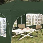 vidaXL Tente de fête pop-up 575 x 288 x 245 cm Vert Tissu Oxford