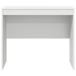 vidaXL Bureau d'ordi Blanc Bois d'ingénierie 90 x 50 x 76 cm Solide