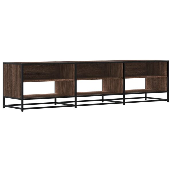 vidaXL Meuble TV chêne marron 180x40x46 cm bois d'ingénierie
