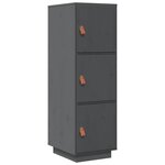 vidaXL Buffet haut Gris 34x40x108 5 cm Bois massif de pin