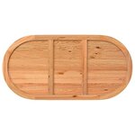 vidaXL Dessus de table 200x100x4 cm bois de chêne massif ovale