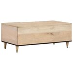 vidaXL Table basse 100x54x40 cm bois de manguier massif