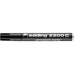 Marqueur Permanent 2200C Corps Alu Noir Pointe Biseau 1-5 mm EDDING