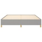vidaXL Cadre de lit gris clair 180x200 cm tissu