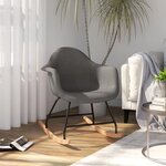 Vidaxl chaise à bascule gris clair tissu