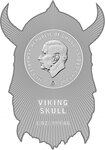Pièce de monnaie en Argent 5 Cedis g 31.1 (1 oz) Millésime 2025 VIKING SKULL