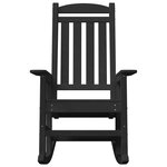 Chaises Berçantes de Jardin vidaXL 2 Pièces Noir 70x92x107.5 cm HDPE