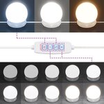 vidaXL Coiffeuse avec LED Blanc brillant 74 5x40x141 cm