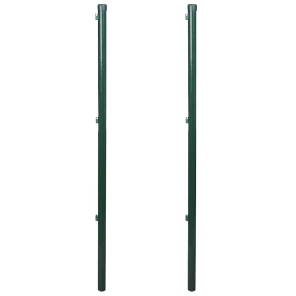 vidaXL Poteaux de clôture 2 Pièces 115 cm