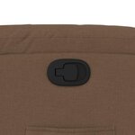 vidaXL Fauteuil inclinable Marron Tissu