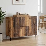 vidaXL Buffet Bois ancien 89 x 34 5 x 62 cm Bois d'ingénierie