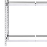 vidaXL Porte-pneus à 3 niveaux 2 Pièces Argenté 110x40x200 cm Acier