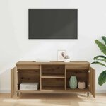 vidaXL Meuble TV Chêne artisanal 104 x 35 x 50 cm Bois d'ingénierie