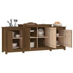 vidaXL Buffet Marron miel 164x37x68 cm Bois massif de pin