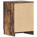 vidaXL Tables de chevet 2 Pièces Chêne fumé 38x35x56 cm Bois d'ingénierie