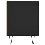 vidaXL Table de chevet noir 40x35x47 5 cm bois d’ingénierie