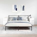 vidaXL Tables de chevet 2 Pièces blanc 39x35x65 cm bois d’ingénierie