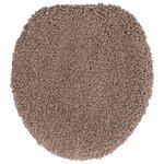 vidaXL Ensemble de tapis de bain antidérapants 3 Pièces Marron PP