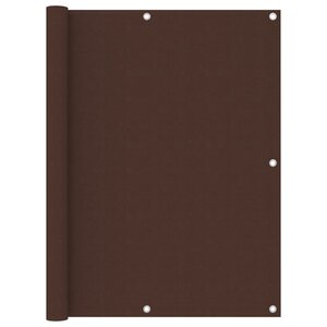 vidaXL Écran de balcon Marron 120x500 cm Tissu Oxford