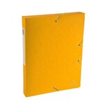 Boite De Classement Exabox Dos 40mm Carte Lustrée Scotten - A4 - Jaune - X 10 - Exacompta