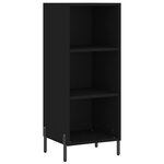 vidaXL Buffet noir 34 5x32 5x90 cm bois d'ingénierie
