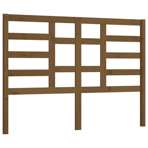 vidaXL Tête de lit Marron miel 146x4x104 cm Bois massif de pin
